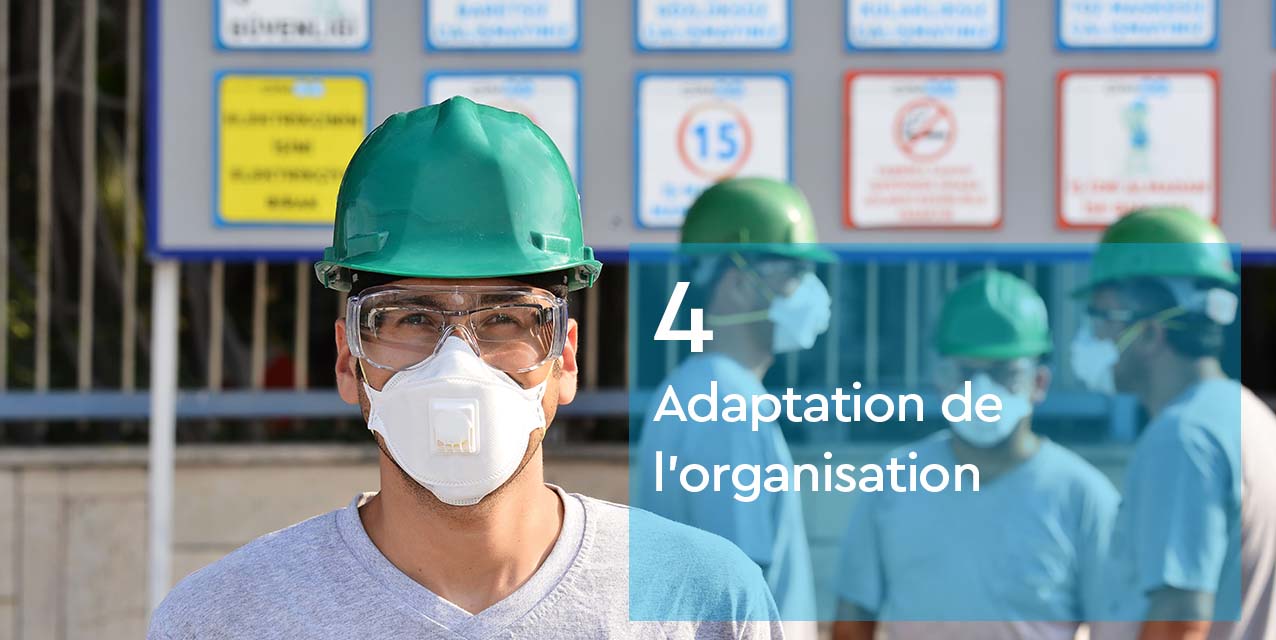 Adaptation organisation - masques et EPI