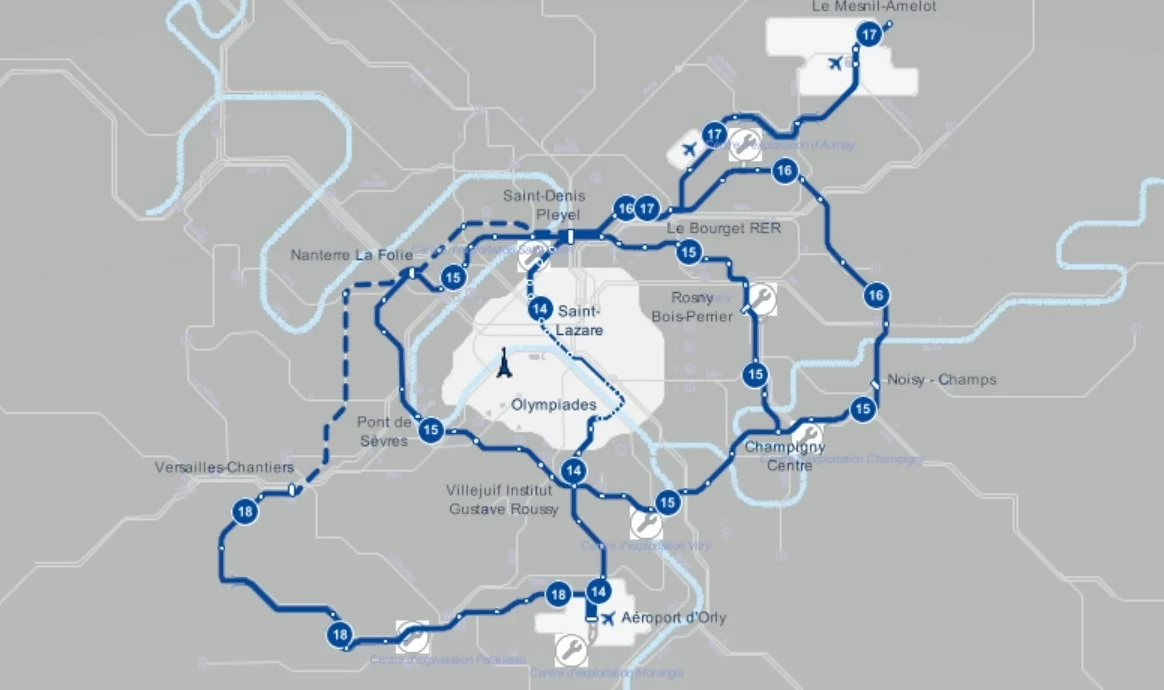 Lignes Grand Paris Express