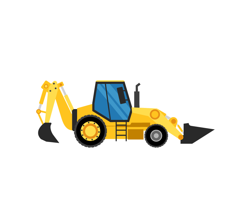 Illustration d'un engin de chantier