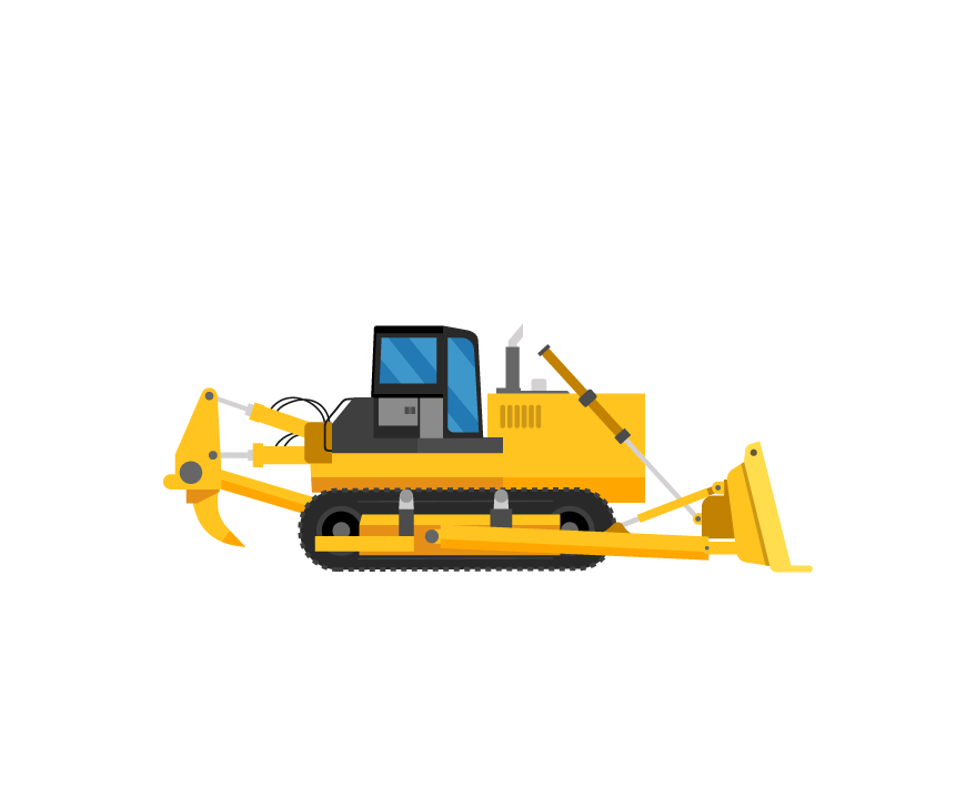 Illustration d'un engin de chantier