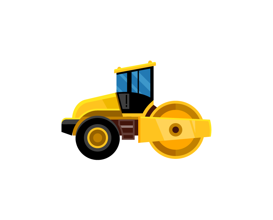 Illustration d'un engin de chantier