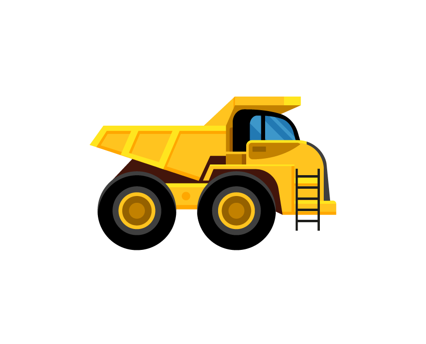Illustration d'un engin de chantier