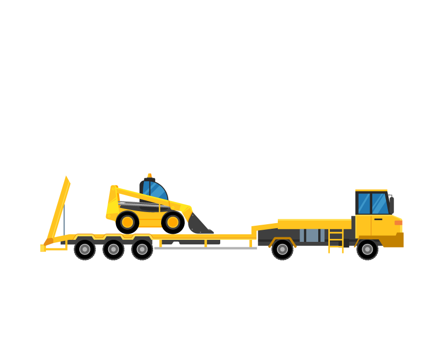 Illustration d'un engin de chantier