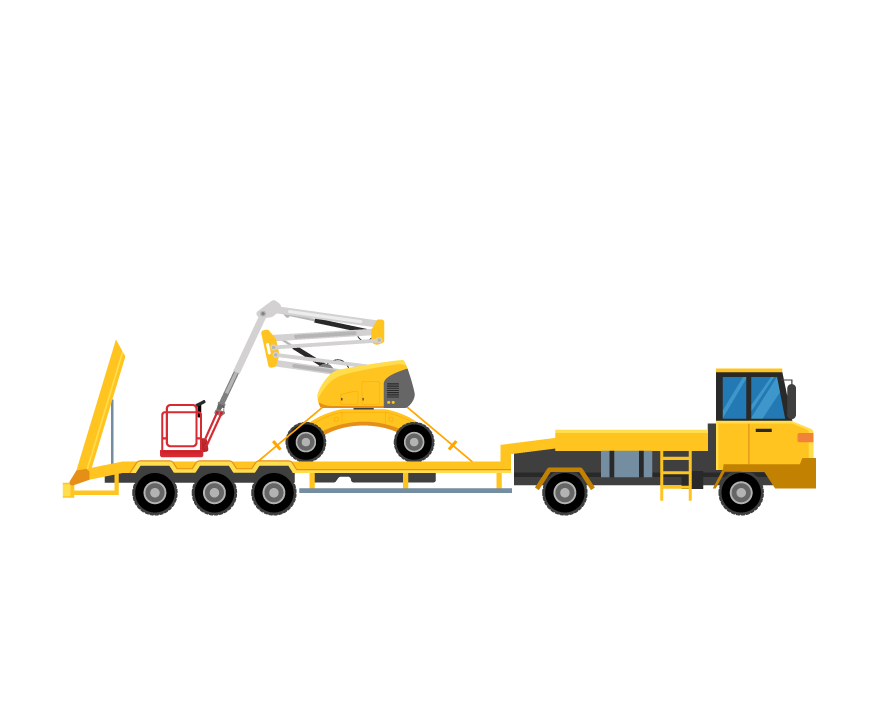 Illustration d'un engin de chantier