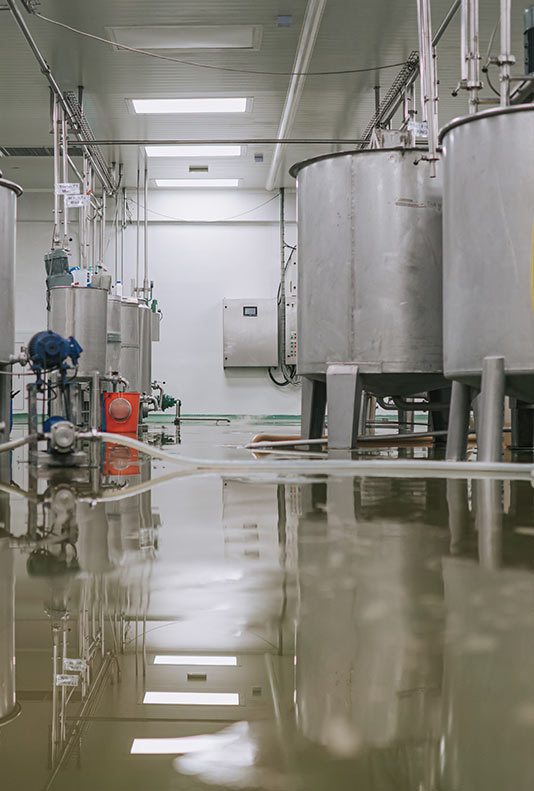 inondation usine